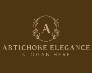 Elegant Wreath Decor logo design