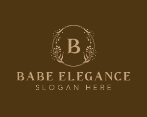 Elegant Wreath Decor logo design