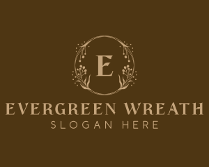 Elegant Wreath Decor logo design