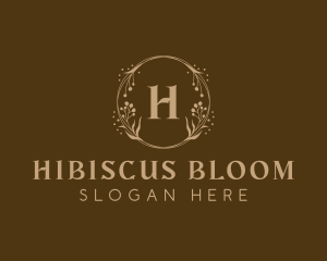 Elegant Wreath Decor logo design