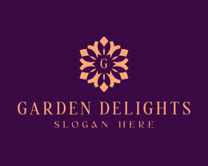 Wellness Flower Garden logo design