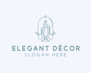 Candle Decoration logo design