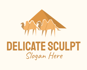 Desert Camel Origami  Logo