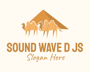 Desert Camel Origami  Logo