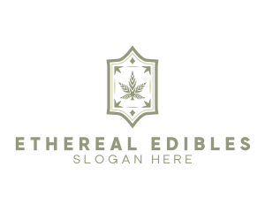 Luxury Marijuana Leaf logo design