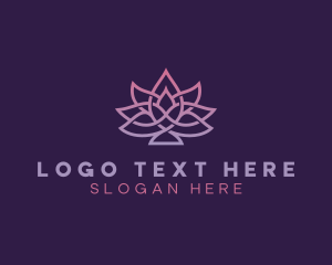 Gradient Lotus Yoga logo