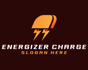 Lightning Plug Electricity logo design