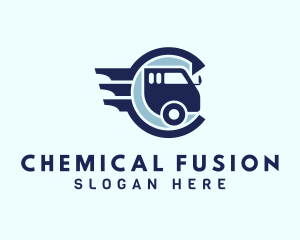 Freight Vehicle Letter C logo design