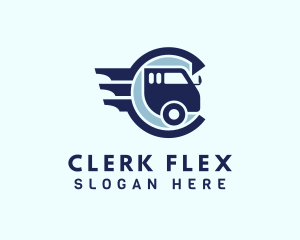 Freight Vehicle Letter C logo design