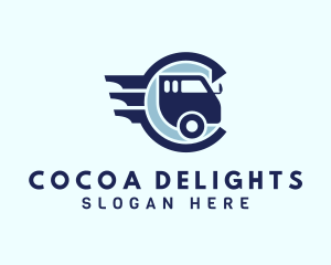 Freight Vehicle Letter C logo design