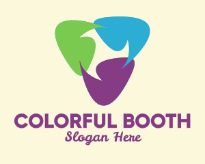 Colorful Guitar Pick  logo design