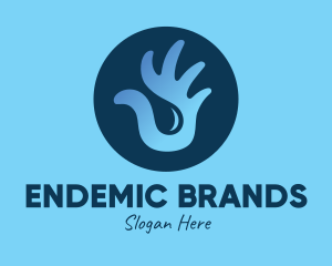 Hand Sanitizing Liquid Soap logo design