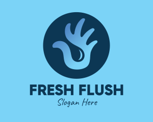 Hand Sanitizing Liquid Soap logo design