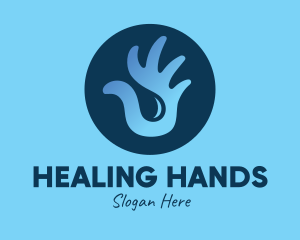 Hand Sanitizing Liquid Soap logo design