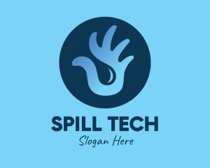 Hand Sanitizing Liquid Soap logo design