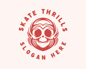 Skate Skull Tattoo logo design