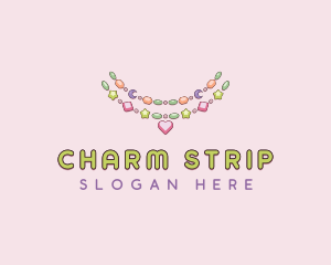 Charm Beads Necklace logo design