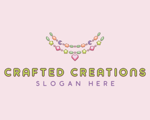 Charm Beads Necklace logo design