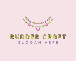 Charm Beads Necklace logo design