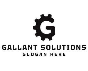 Machine Gear Cog logo design