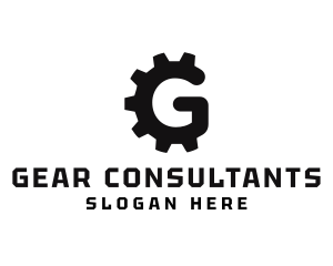 Machine Gear Cog logo design