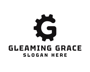 Machine Gear Cog logo design