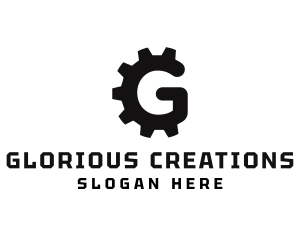 Machine Gear Cog logo design