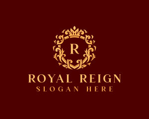 Royal Crown Ornament logo design