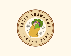  Pita Wrap Snack logo design