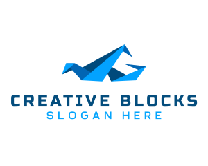 Creative Modern Origami logo design