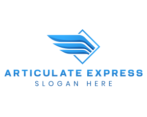 Express Wings Logistics logo design