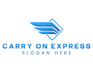 Express Wings Logistics logo design