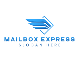 Express Wings Logistics logo design