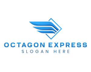 Express Wings Logistics logo design