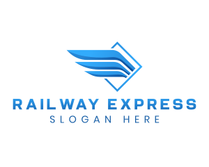 Express Wings Logistics logo design