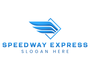 Express Wings Logistics logo design