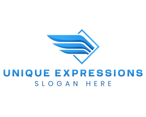 Express Wings Logistics logo design