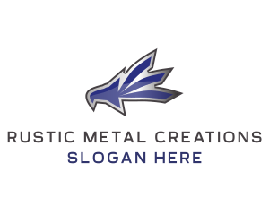 Metallic Eagle Esports logo design