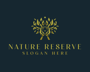 Tree Wellness Nature logo design