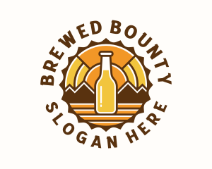 Brewing Beer Bottle logo