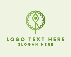 Yoga Tree Pose logo