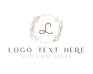 Floral Wedding Planner Wreath logo