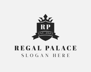 Shield Regal Crown logo design