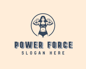 Strong Woman CrossFit logo design