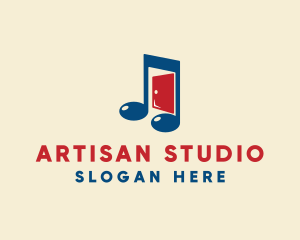 Music Studio Door  logo design