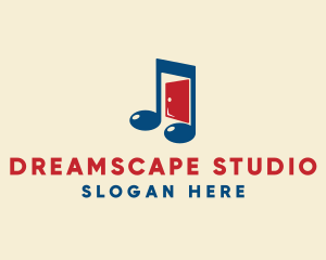 Music Studio Door  logo design