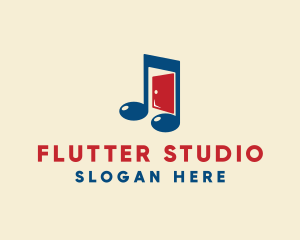 Music Studio Door  logo design