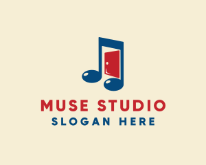 Music Studio Door  logo design