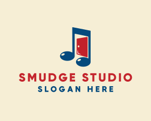 Music Studio Door  logo design