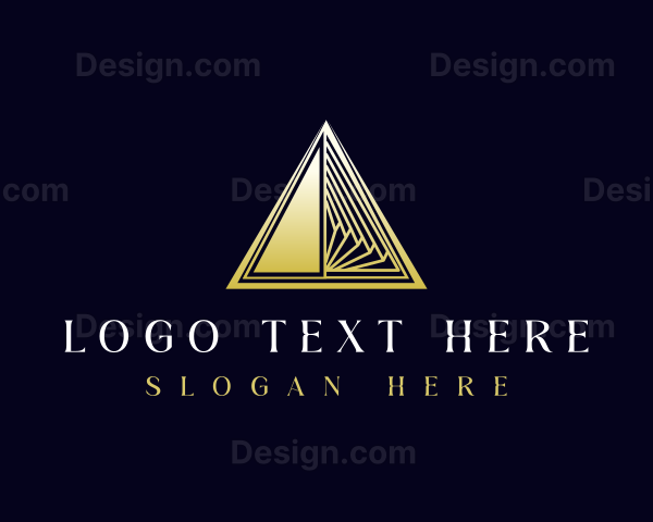 Luxury Triangle Pyramid Logo